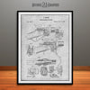 1867 Sharps Breech Loading Rifle Patent Print Gray