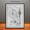 1887 Bouck Bicycle Patent Print Gray