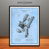 1899 Bausch Microscope Patent Print Light Blue