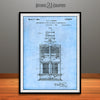 1921 Carrier Refrigerating System Patent Print Light Blue