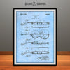 1921 Violin Patent Print Light Blue