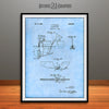 1928 Evinrude Outboard Motor Patent Print Light Blue