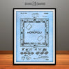 1935 Monopoly Patent Print Light Blue