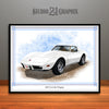 White 1976 Chevrolet Corvette Muscle Car Art Print by Rudy Edwards