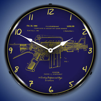 AR-15 Patent LED Clock