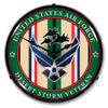 Air Force Veteran Operation Desert Storm LED Clock