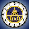 B & O Railroad LED Clock