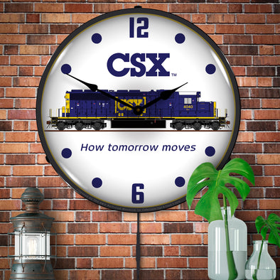 CSX Railroad LED Clock