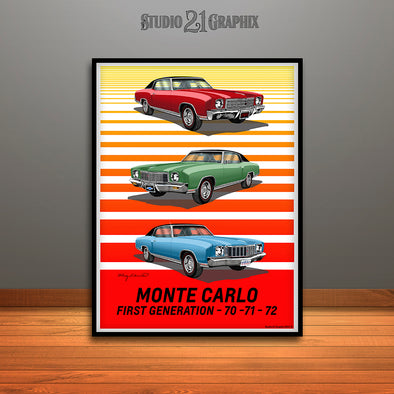 First Generation Monte Carlo Art Print by Rudy Edwards