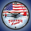 P51 Mustang Clock Tuskegee Airmen Aviation LED Clock