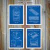 Steve Jobs Apple Set of 4 Patent Prints Blueprint