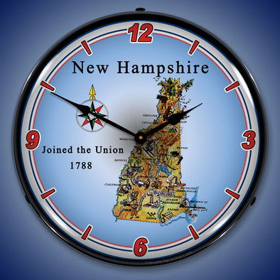 State of New Hampshire LED Clock