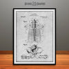 1909 Anatomical Skeleton Patent Print Gray