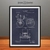 1895 Selden Road Engine Patent Print Blackboard
