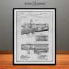 1892 Springfield Model Krag – Jørgensen Rifle Patent Print Gray