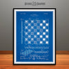 1921 Checker and Chess Board Patent Print Blueprint