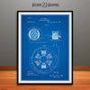 1896 Tesla Alternating Motor Patent Print Blueprint