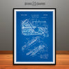 1932 Earth Moving Bulldozer Patent Print Blueprint