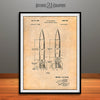 1959 Wernher Von Braun Rocket Propelled Missile Patent Print Antique Paper