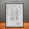 1959 Wernher Von Braun Rocket Propelled Missile Patent Print Gray