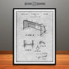 1933 Soccer Goal Patent Print Gray
