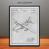 1953 Lockheed C-130 Hercules Transport Aircraft Patent Print Gray