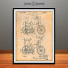 1968 Stingray Bicycle Patent Print Antique Paper
