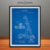 1874 Fireman's Ladders Patent Print Blueprint