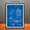 1929 Anesthetic Machine Patent Print Blueprint