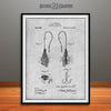 1905 Artificial Fly Fish Hook Patent Print Gray