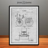 1895 Selden Road Engine Patent Print Gray