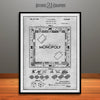 1935 Monopoly Patent Print Gray