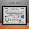 1935 Union Pacific M-10000 Railroad Patent Print Gray