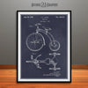 1936 Tricycle Patent Print Blackboard