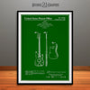 1959 Fender Bass Guitar Patent Print Green