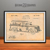 1938 Motor Pump Vehicle Patent Print Antique Paper