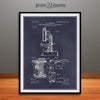 1904 Portable Microscope Patent Print Blackboard