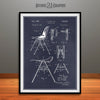 1956 Eames Stackable Nesting Chair Patent Print Blackboard