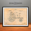1919 Antique Tractor Patent Print Antique Paper