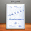 1890 W. B. Purvis Fountain Pen Patent Print Blueprint