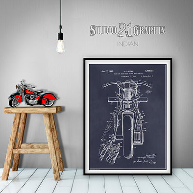 motorcycle shop poster