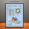 1969 Colorized Twister Game Patent Print Light Blue