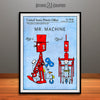 1960 Colorized Mr. Machine Mechanical Toy Robot Patent Print Light Blue