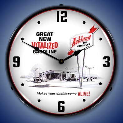 Ashland Oil LED Clock