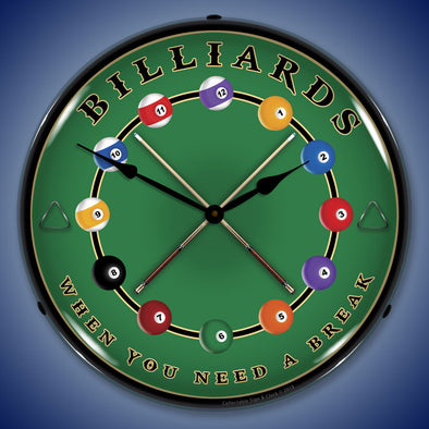 Billiards LED Clock