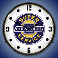 Chevrolet Super Service LED Clock