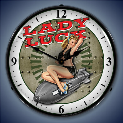 Lady Luck LED Clock