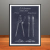 1850 Drafting Dividers Patent Print - Unframed