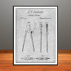 1850 Drafting Dividers Patent Print - Unframed