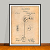 1866 YO-YO Whirligig Patent Print - UNFRAMED